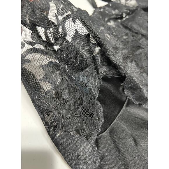 Vintage JCPenney Black Lace Slip 36/14 - Picture 5 of 10